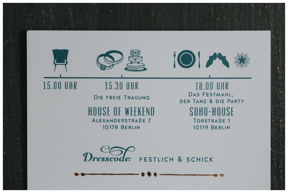 Honeymoon Pictures urbane Hochzeitsfotografie Hochzeit Berlin Soho House House of Weekend Hochzeitsfotos Hochzeitsreportage Hochzeitsbilder Fotodokumentation Hochzeitspapeterie 